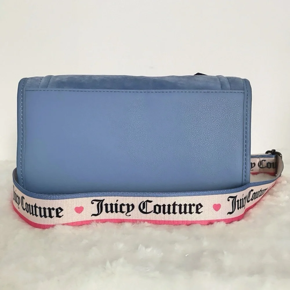 Juicy Couture Big Spender Slate Blue Mini Tote Bag NWT - Picture 9 of 11